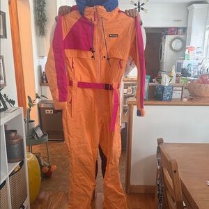 Colorful Ski Suit with Belt
